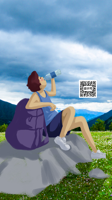 五四青年节手机海报背景