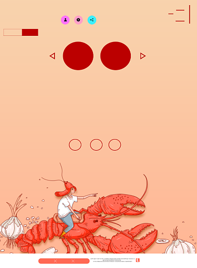 蒜蓉小龙虾促销海报背景