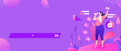 线上健身课营销公众号首图背景