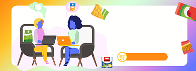 办公室零食淘宝电商banner图背景