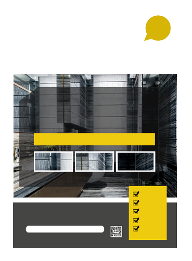 几何大气简约瓷砖促销宣传海报背景