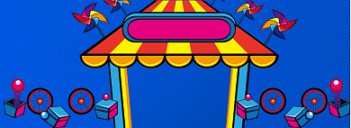 愚人节海报banner背景