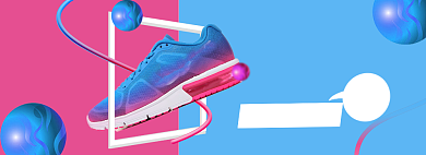 时尚潮流海报banner模板背景