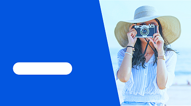 延时摄影拍摄技巧蓝色简约课程封面背景