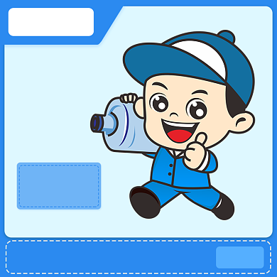 桶装水电商直通车主图背景