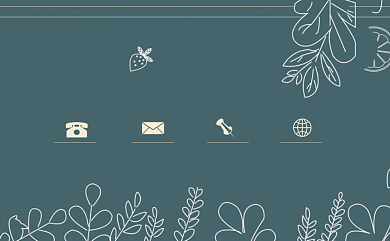 卡通花店名片模板背景