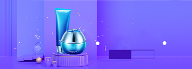 美妆促销海报banner背景