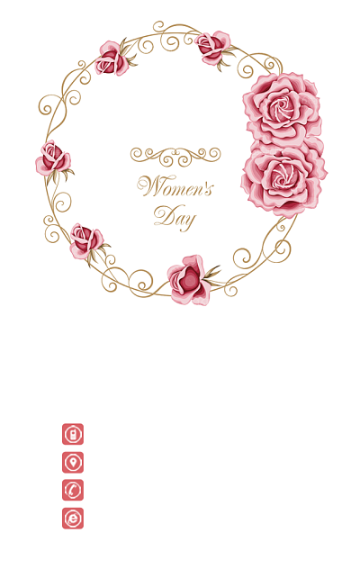 创意手绘花店鲜花花艺竖版名片模板背景