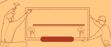 春季家装节手绘公众号首图背景