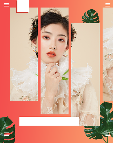 女装夏季新品促销风格电商首页海报背景