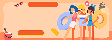 夏日促销淘宝电商banner图背景