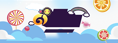 清新六一儿童节商品促销banner背景