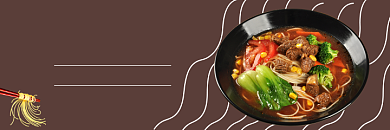 美团手工拉面海报背景