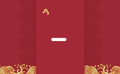 红色中国风名片模板背景