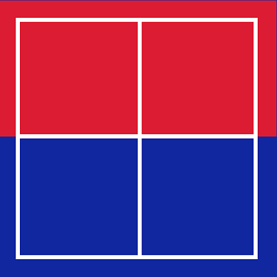 五四青年节撞色几何公众号次图背景