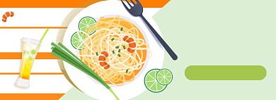 夏日美食上新生鲜特卖活动banner背景