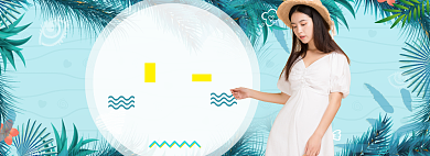 女装折扣海报模板背景