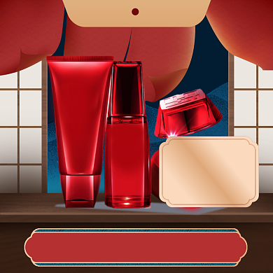 美妆春季上新直通车模板背景