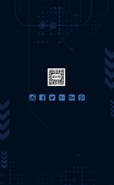 竖版创意个性广告名片模板背景