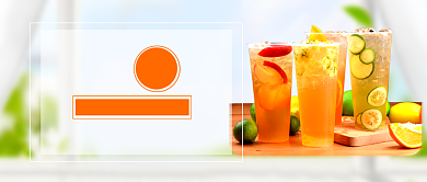 新品果茶第二杯半价新媒体配图背景