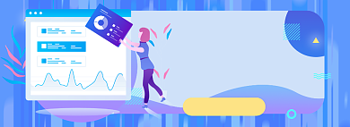 科技促销淘宝电商banner图背景