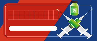 国际禁毒日蓝色卡通新媒体配图背景