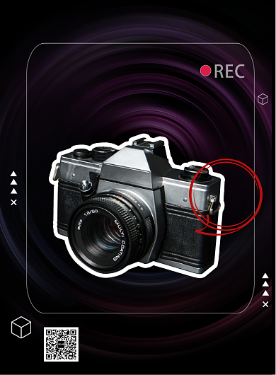 商务父亲节相机促销印刷海报背景