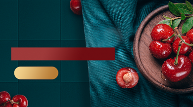 车厘子新鲜水果促销大气简约手机横图背景