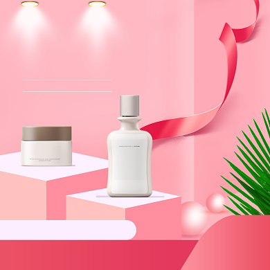 清新五一化妆品促销直通车背景