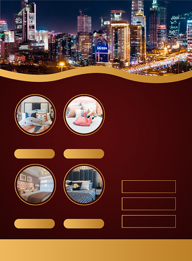 主题宾馆促销活动印刷海报背景