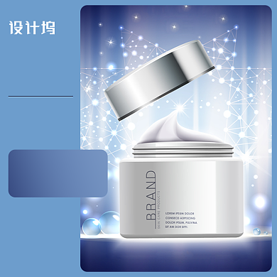 化妆品护肤品水乳霜韩妆美妆电商主图背景