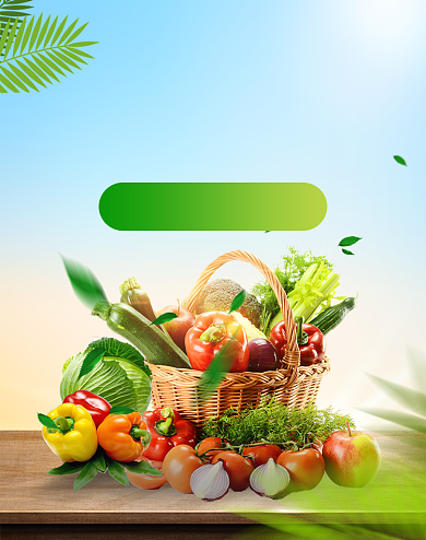 食品蔬菜水果活动促销海报背景