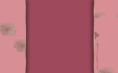 红色复古简约名片背景