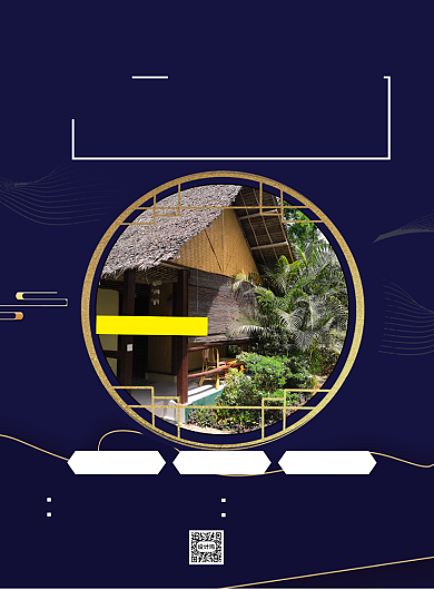 酒店五一优惠印刷海报背景