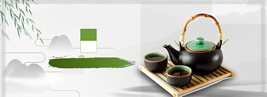 春茶上新banner模板背景