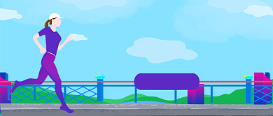 趣味运动会招生新媒体配图背景