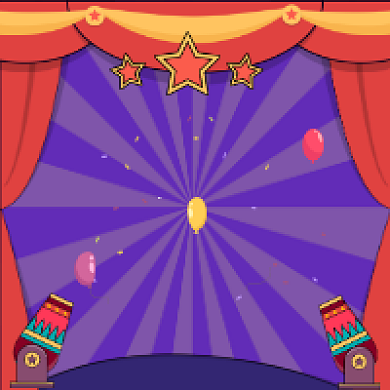 年中大促卡通手绘插画公众号次图背景