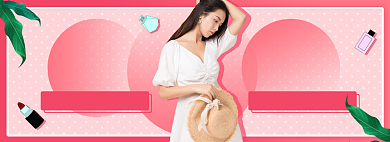 春夏上新淘宝电商banner图背景