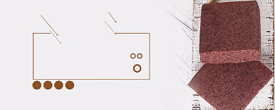 创意简约糕点优惠券背景