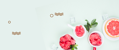 简约时尚你好柒月新媒体配图背景