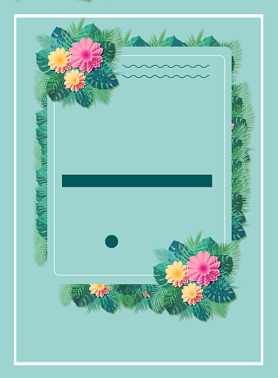 简约春季促销印刷海报背景