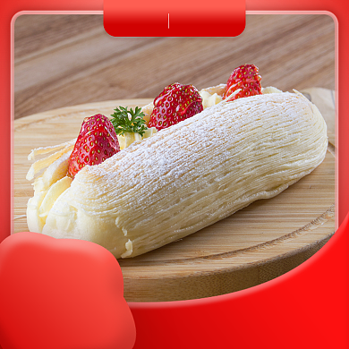 甜点下午茶草莓蛋糕饿了么主图背景