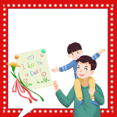 父爱如山手绘插画公众号次图背景