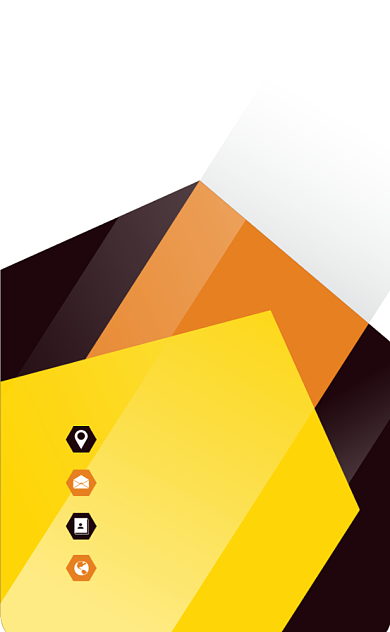 大气几何公司商务竖版名片模板背景