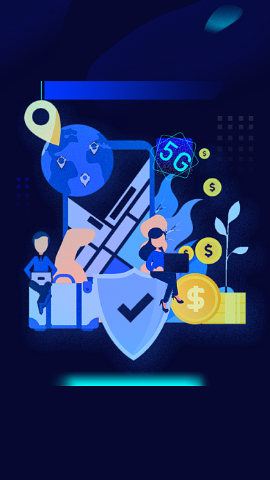 聚焦科技手机海报背景