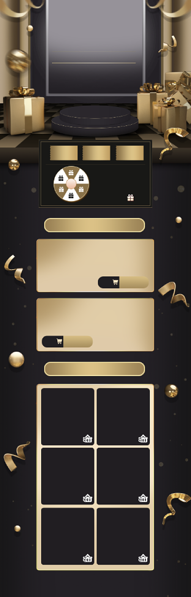 3D立体618商品促销电商首页背景