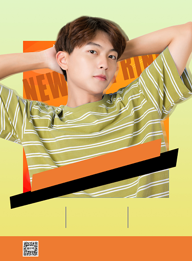 时尚潮男春季新品服饰促销宣传海报背景