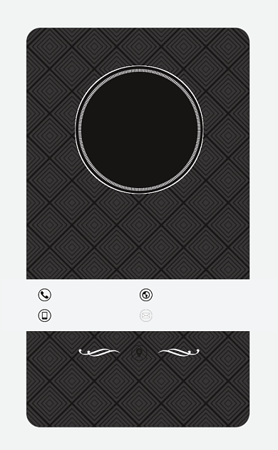 经典创意个性摄影影楼竖版名片模板背景