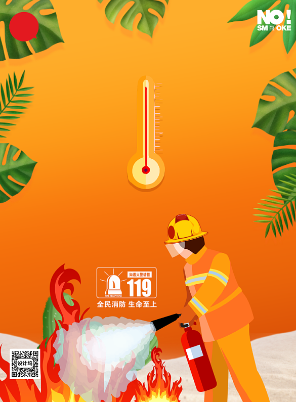森林防火火警119背景