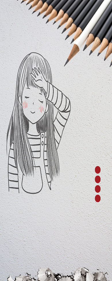 简约大气美术培训班速写班招生易拉宝背景